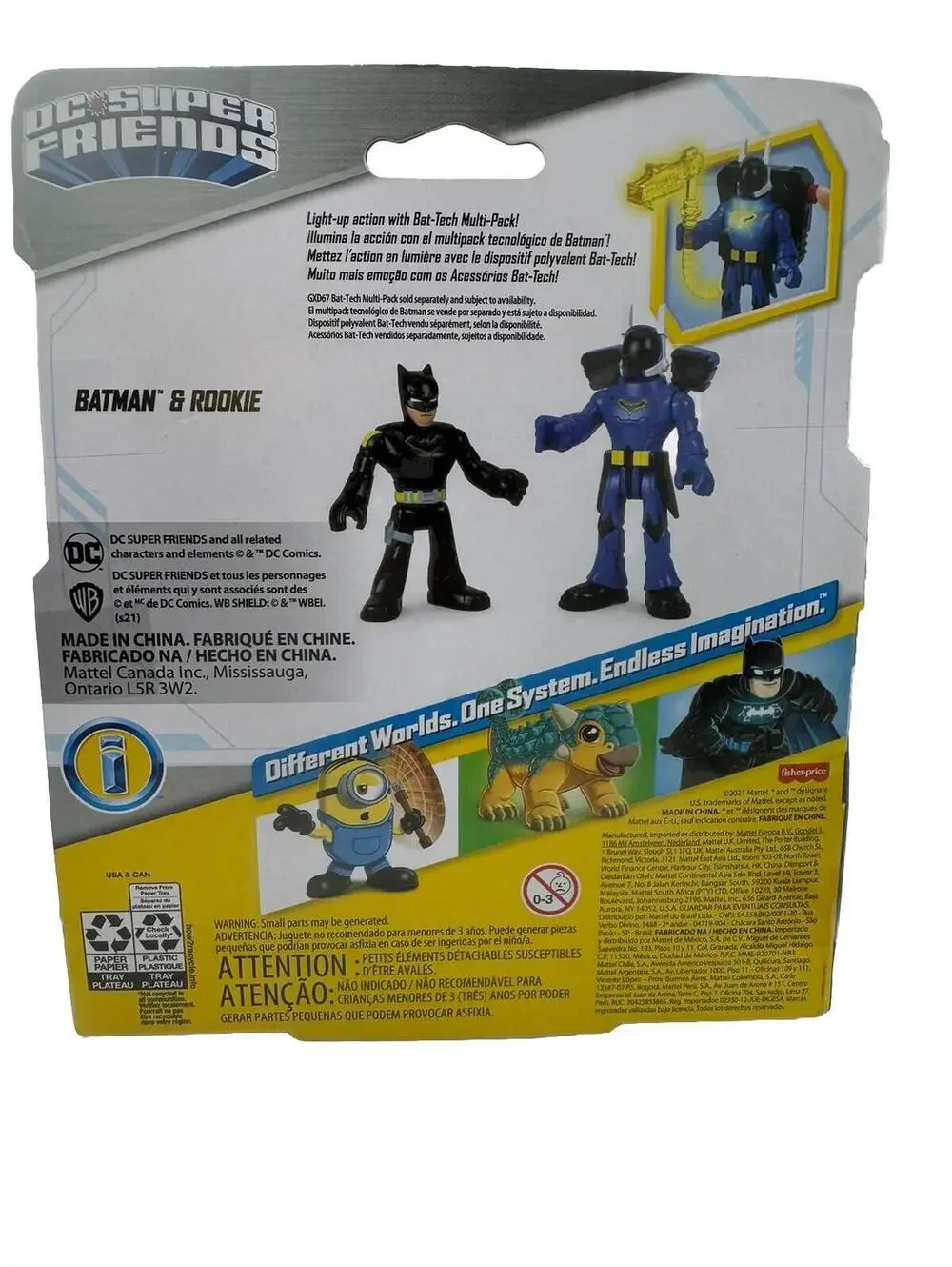 Lot Of 4 Imaginext DC Super Friends Action Figure Batman Penguin Rookie Catwoman